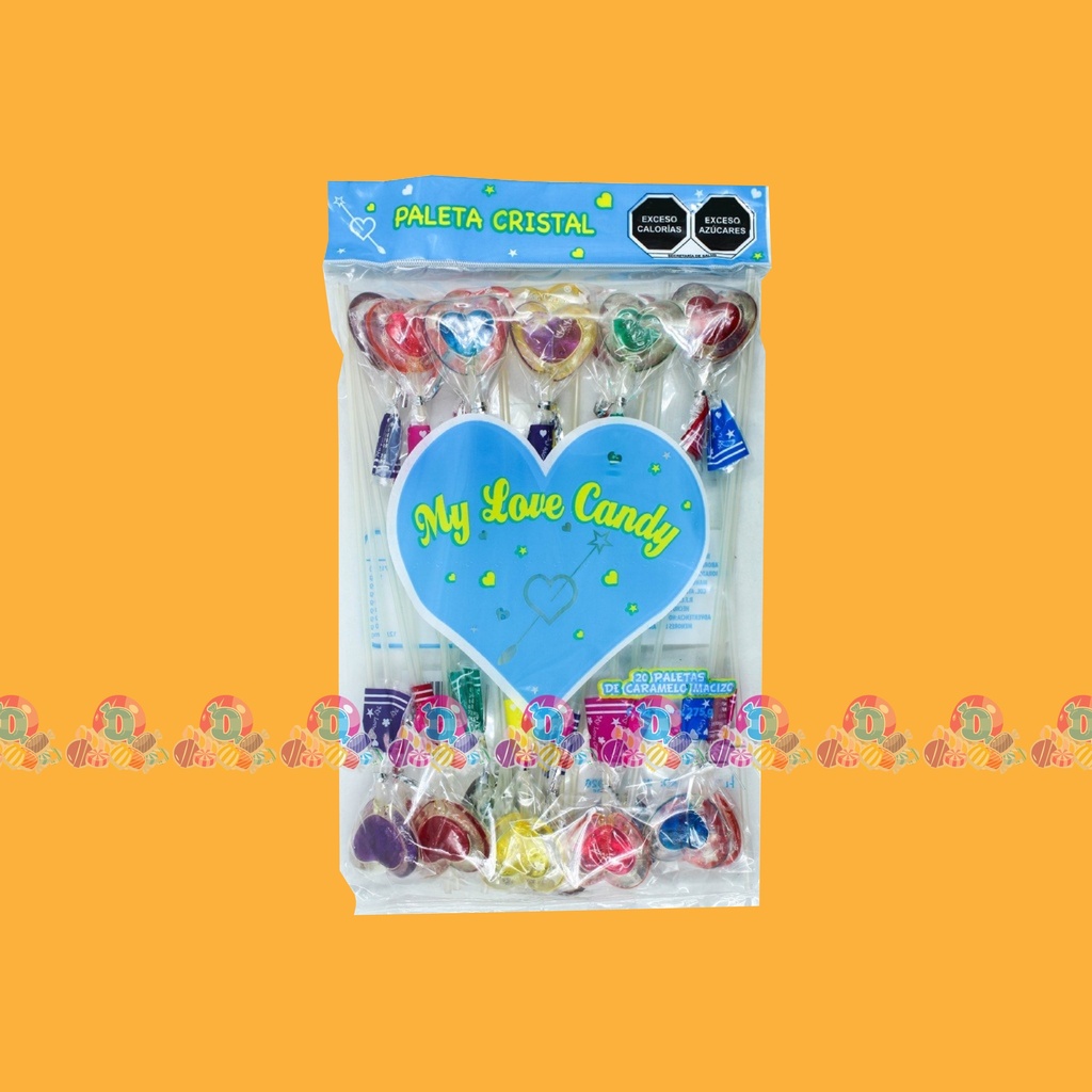 MY LOVE PLT CRISTAL CORAZON MIX 13g 20s