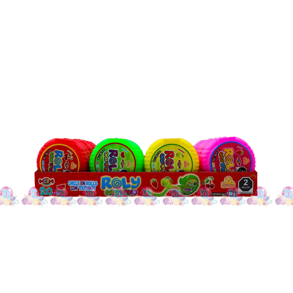 DELI ROLY CHICLE TATTOO 9g 20s