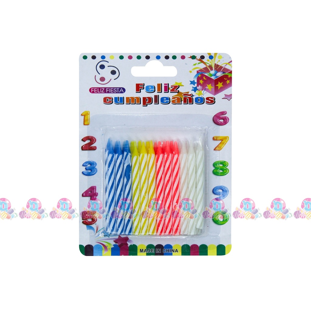 FIESTA VELA MINI COLORES 24s
