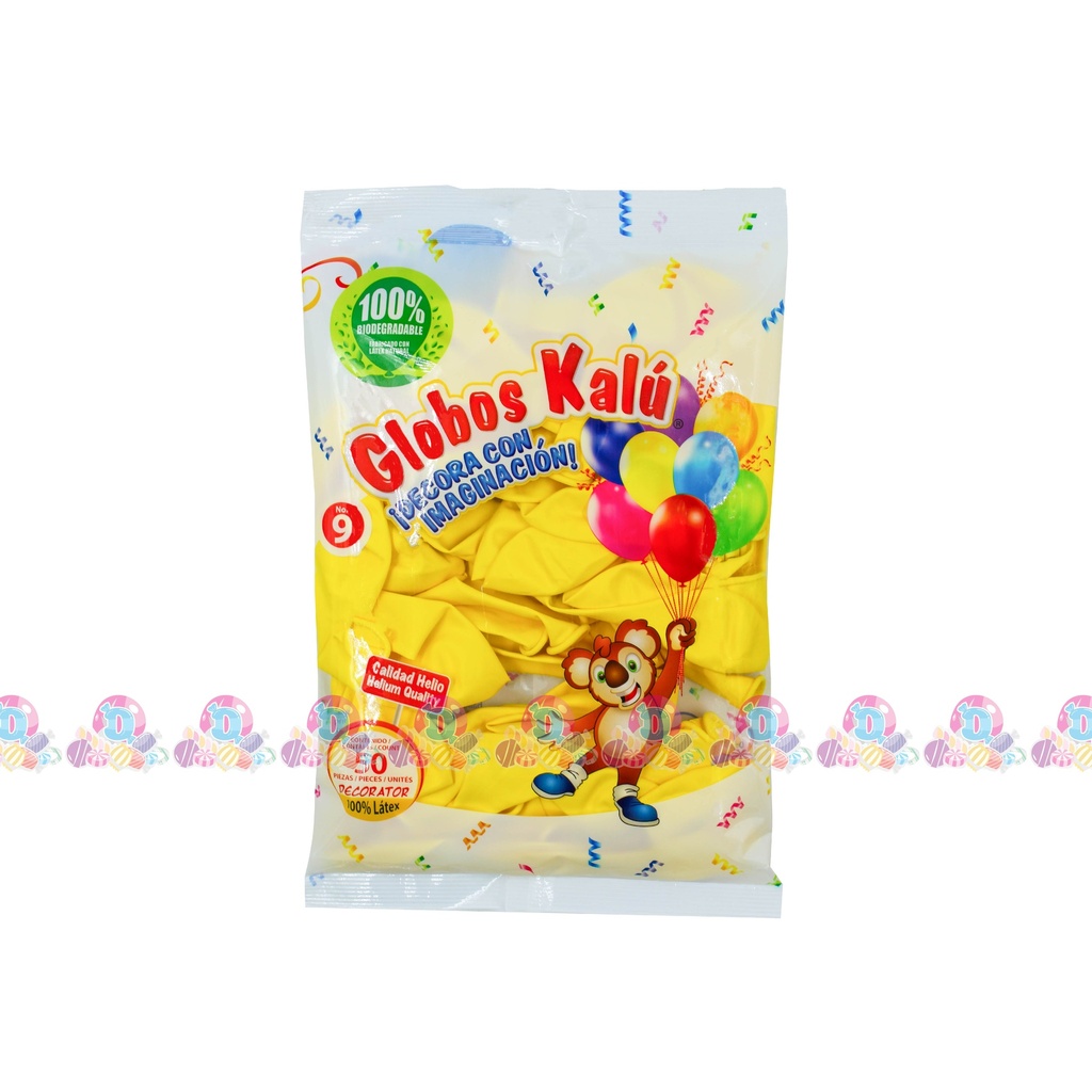 KALU GLOBO 9 UNICOLOR VM 50s