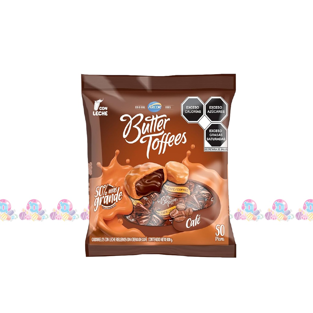 ARCOR BUTTER TOFFEES VM 6g 50s