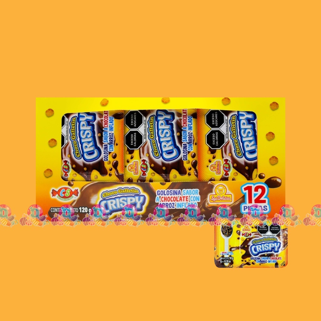 SPV DELI CHOCO GALLETIN CRISPY 10g 12s