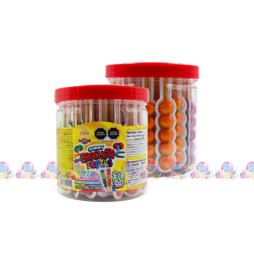 DELI VIT GUMMY BROCHETAS 10g 30s
