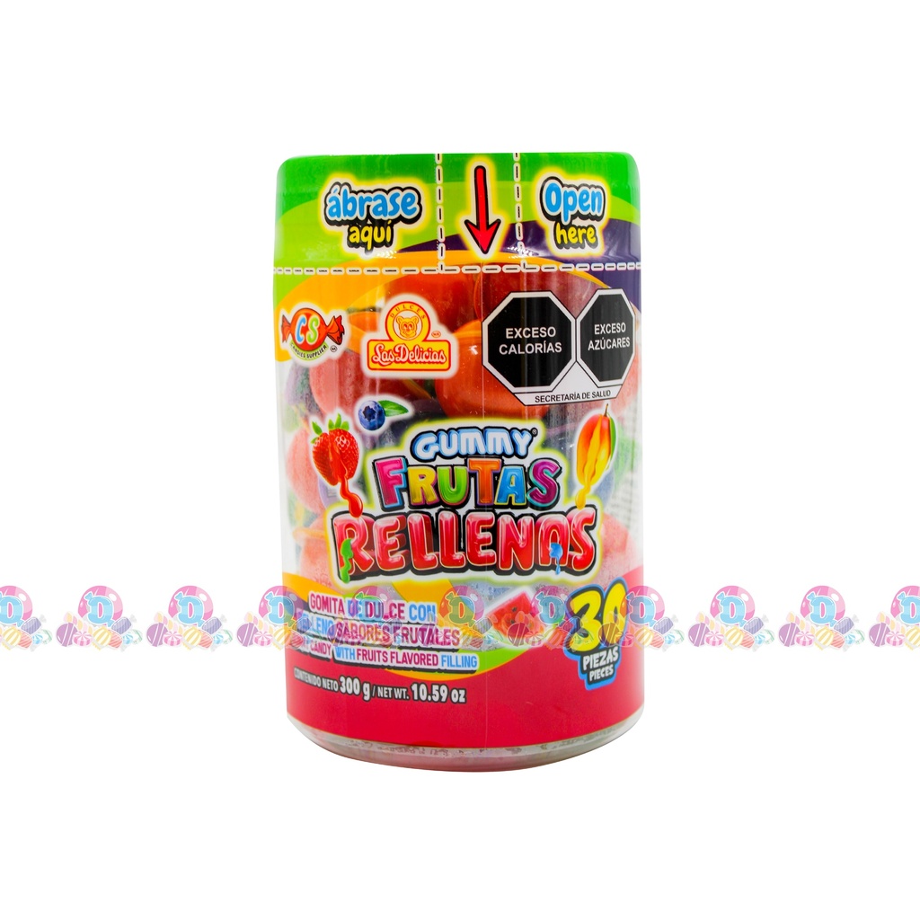 DELI VIT GUMMY FRUTAS RELLENAS 10g 30s