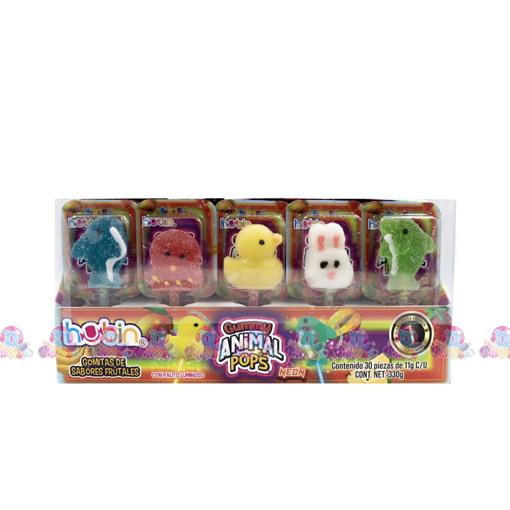 HUBIN PLT GUMMY POPS NEON VM 11g 30s