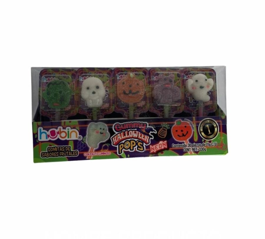 SPV HUBIN PLT GUMMY POPS NEON HALLOWEEN 11g 30s