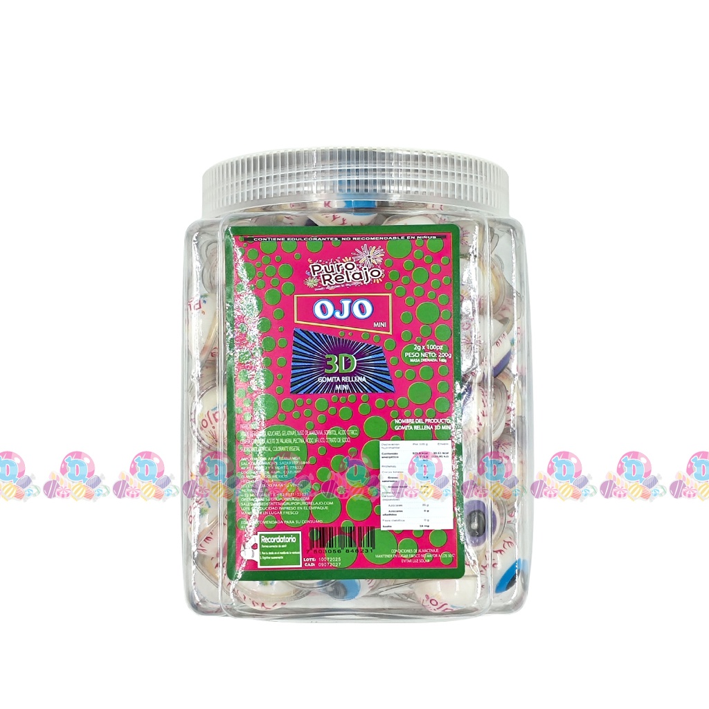 PURO RELAJO MINI GUMMY 3D VM 2g 100s