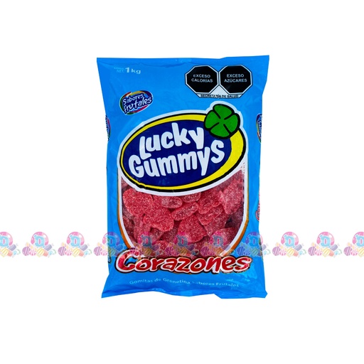 [090012] LUCKY GUMMYS CORAZONES 8g 1Kg