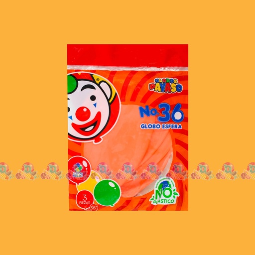 [059010] FAB GLOBO PAYASO 36 SALMON 3s