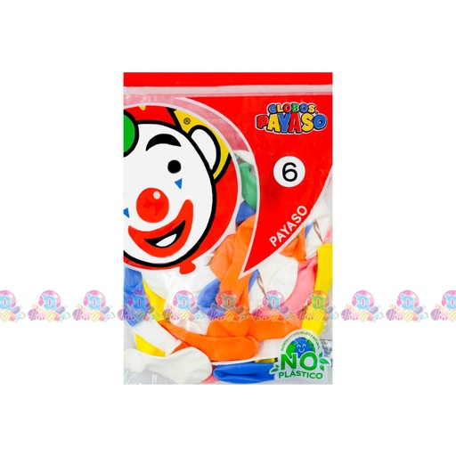 [059052] FAB GLOBO PAYASO SURT 6 50s