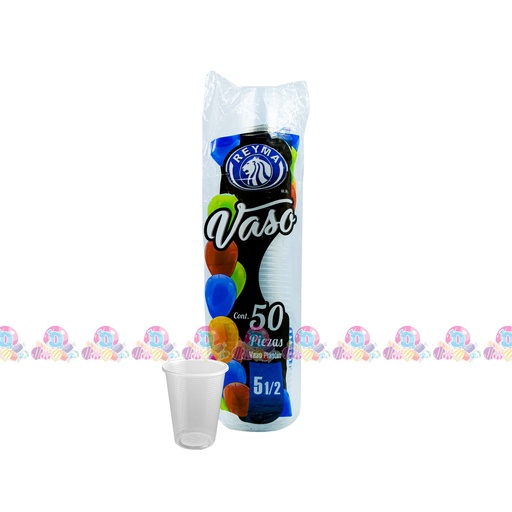[130034] DESC REYM VASO PLAS 5 1/2 50s