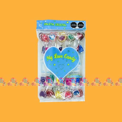 MY LOVE PLT CRISTAL CORAZON MIX 13g 20s