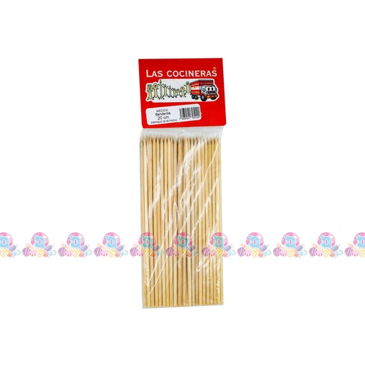 COCINERA BANDERILLA MADERA 20cm 50s