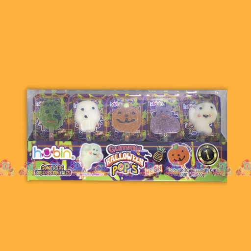 SPV HUBIN PLT GUMMY POPS NEON HALLOWEEN 11g 30s