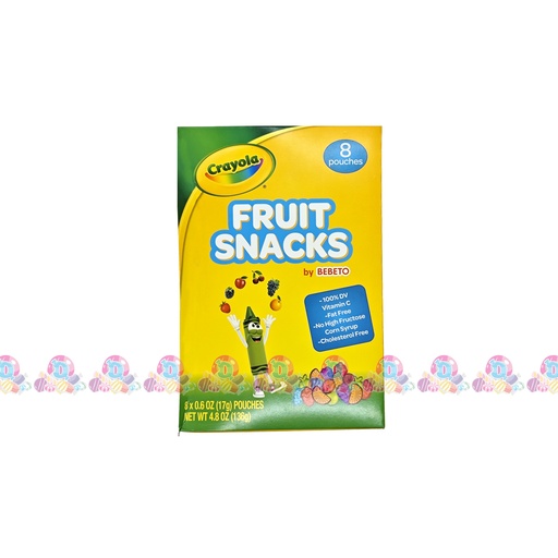 [144009] CRAYOLA FRUIT SNACKS 17g 8s