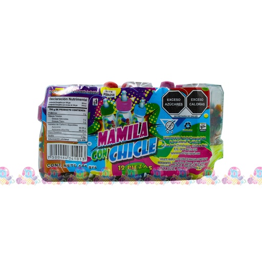 [044003] SPV CORTES MAMILA CHICLE CHICA 12s